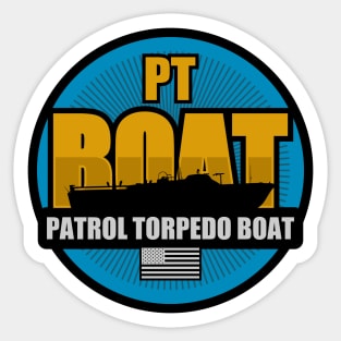 PT Boat (Front and Back logo) Sticker